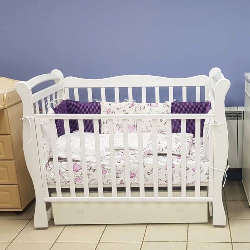 Детская кроватка Антел Джулия 1 универсальный маятник белая