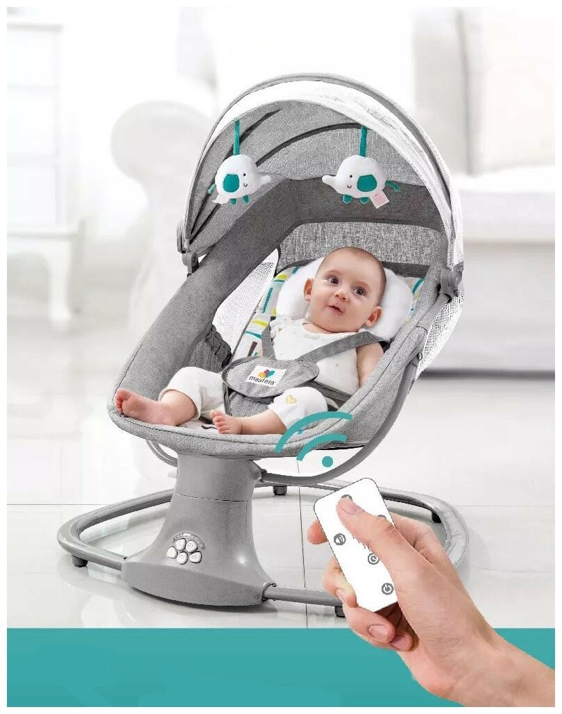 Шезлонг Mastela 3 в 1 104 серый